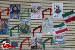 برپایی دیوارنگاره مقاومت در شهرستان درگزین