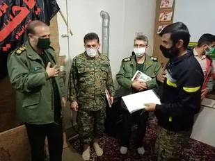 سرکشی فرمانده سپاه شاهرود از پایگاه های حوزه بسیج محلات علی (ع) +تصاویر
