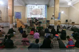 برگزاری مراسم اولین سالگرد شهادت حاج قاسم سلیمانی در زهک
