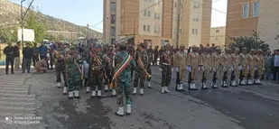 مراسم بدرقه باشکوه شهید &laquo;ابوالفضل گودرزی&raquo; در مریوان برگزار شد