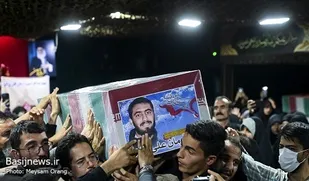 وداع با پیکر شهید مدافع امنیت آرمان علی&zwnj;وردی