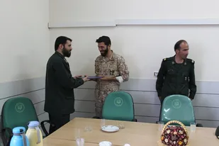 مراسم تودیع و معارفه مسئول مرکز آموزش سپاه استان سمنان برگزار شد