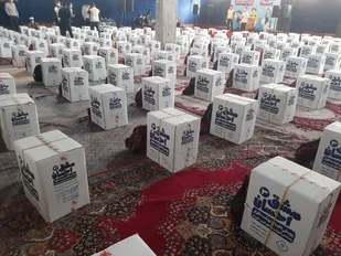 آغاز پویش ملی &laquo;مشق احسان&raquo; با توزیع هفت هزار بسته نوشته افزار دانش آموزی