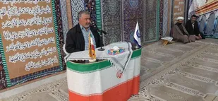 گرامیداشت هفته بسیج در اداره آبفا خمینی شهر
