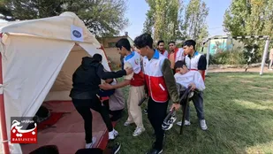 زنگ پدافند غیرعامل در تربت&zwnj;جام به صدا درآمد+فیلم و تصاویر
