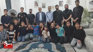 دیدار وگفتگو با برادر شهید شاخص شهرستان ایذه توسط نوجوانان و جوانان بسیجی