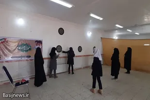 برگزاری مسابقه دارت بسیجیان در روستای قایش