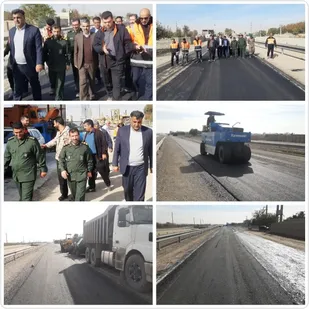 آسفالت جاده " روستای سرگل به تیغاب " پیشوا