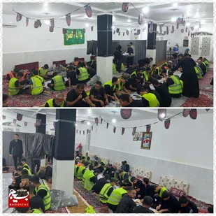 خدمات رسانی موکب شهید شیخ ولی الله درویشی ،هندیجان ورودی استان خوزستان