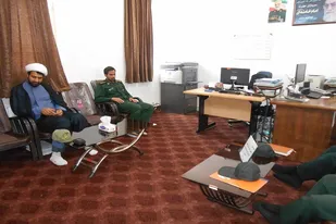نشست صمیمی دفتر نمایندگی، ولی فقیه در سپاه بجستان با عقیدتی سیاسی نیروی انتظامی
