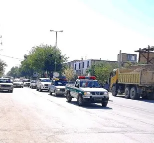 برگزاری رژه خودرویی در شهرستان بروجن
