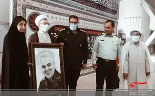 رونمایی از نقاشی سردار دلها در رابر