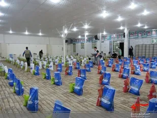 دوازدهمین مرحله کمک های مومنانه گروه جهادی شهید برونسی شهرستان بوشهر برگزار شد