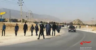 پیاده روی جاماندگان اربعین در لردگان