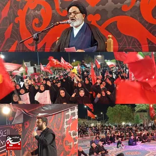 طنین حماسه در امیدیه؛ حماسه&zwnj;ی جاماندگان تشییع رهبر شهید با حضور پرشور مردم برگزار شد