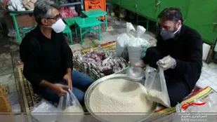 اهدای ۳۰بسته غذایی به کمیته امداد شهرستان سرخه