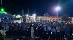 منتظران ظهور در سنگر حضور، دست به دعا برداشتند