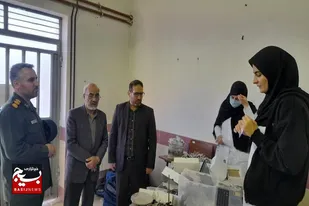 بازدید معاون هماهنگ کننده قرارگاه ثارالله سپاه از خدمت&zwnj;رسانی گروه جهادی اثر در فامنین