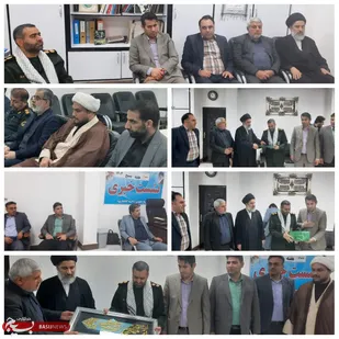 دیدار فرماندار آغاجاری وتعدادی از مسئولین شهرستان با فرمانده ناحیه مقاومت بسیج