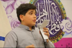 نوجوان مداح در آرزوی شهادت