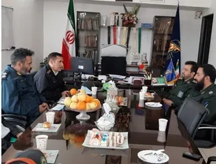 دیدار سرپرست فرماندهی انتظامی پیشوا با فرمانده سپاه به مناسبت روز پاسدار