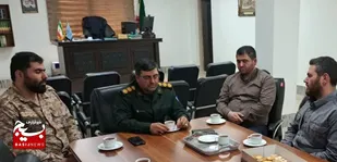 دیدار فرمانده ناحیه مقاومت آمل با رئیس دادگاه عمومی بخش لاریجان