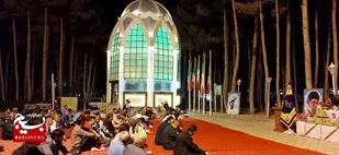 یادمان شهدای گمنام صالح آباد افتتاح شد + عکس