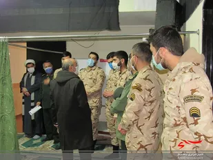 دیدار سربازان سپاه ناحیه بینالود با سردار افراسیابی