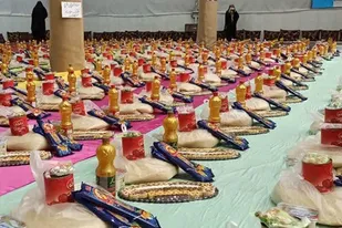 توزیع یک هزار بسته معیشتی و لوازم التحریر میان نیازمندان در کرج