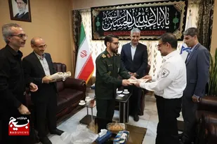 قدردانی جانشین فرمانده سپاه استان از رئیس دانشگاه علوم پزشکی قم