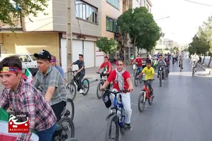 کاروان شادی پیمایی دوچرخه سواری پایگاه بسیج بقیه الله(عج) همدان