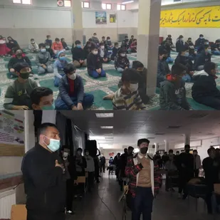 برگزاری هیئت عزاداری ایام فاطمیه در مدارس پیشوا