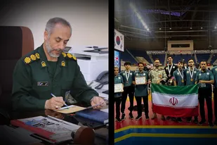 پیام تبریک سرهنگ نشاطی بمناسبت نائب قهرمانی تیم تکواندوی بسیج در مسابقات قهرمانی ارتش های جهان