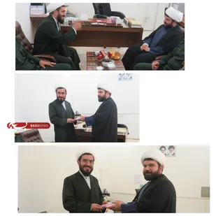 دیدار مسئول دفتر نمایندگی سپاه هندیجان با مسئول عقیدتی سیاسی فرماندهی انتظامی شهرستان