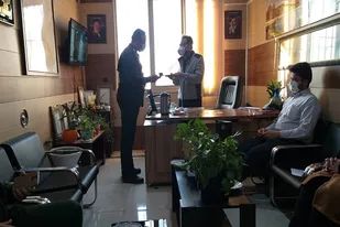 بازدید معاون عملیات سپاه فجر از مراکز بهداشت شیراز