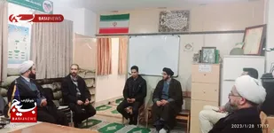 بازدید مسئول دفتر نمایندگی ولی فقیه ناحیه مقاومت امام حسن(ع) از پايگاه&zwnj;های پردیسان