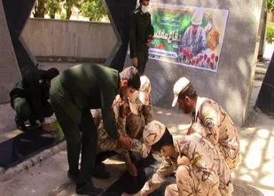 مراسم گرامیداشت روز سرباز در سپاه ناحیه سیروان برگزارشد