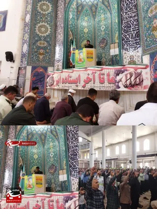 ابزار انزجار از رژیم صهیونسیتی و عرض تسلیت شهادت سرداران نماز جمعه زرینشهر