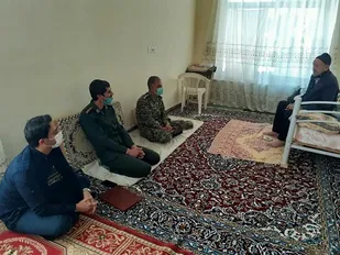 دیدار با خانواده معظم شهدا در گندمان