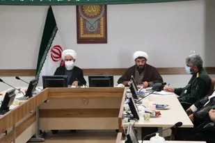 مراسم تکریم و معارفه مسئول سازمان بسیج طلاب و روحانیون سپاه انصارالمهدی (عج) استان  برگزار شد