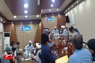 حضور کلیه مسئولین مرتبط با جامعه کارگری وتولید در دفتر بزرگترین تولید کننده تن ماهی وکنسرو جنوب کشور