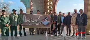 گلباران قبور مطهرشهدای وردنجان