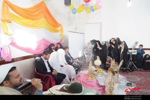 عقد دو زوج ملایری در سالروز ازدواج حضرت محمد(ص) و حضرت خدیجه(س)