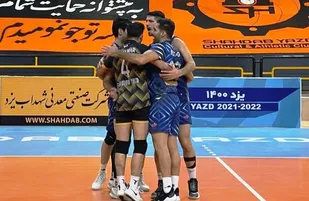 برد تیم والیبال مقاومت شهداب یزد و صعود به مرحله پلی آف لیگ