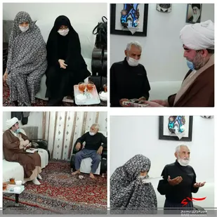 سرکشی پایگاه بسیج خواهران مسجد امام علی (ع)شهر آشخانه با خانواده شهید جعفری