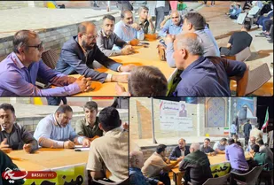 ارتباط مستقیم مسئولان با مردم هندیجان دربرنامه میزخدمت جهادی