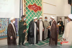 تکریم و معارفه مسئول دفتر نمایندگی ولی فقیه در ناحیه بسیج سپاه قاین