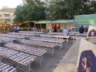 رزمایش توزیع ۲۰۰۰ بسته گوشت گرم در کنار ذبح قربانی