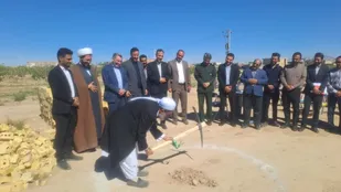کلنگ زنی آموزشگاه ۳ کلاسه در روستای صیدآباد خواف