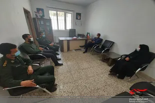 جلسه فرمانده سپاه ناحیه سرخه با رئیس مرکز بهداشت و درمان برگزار شد